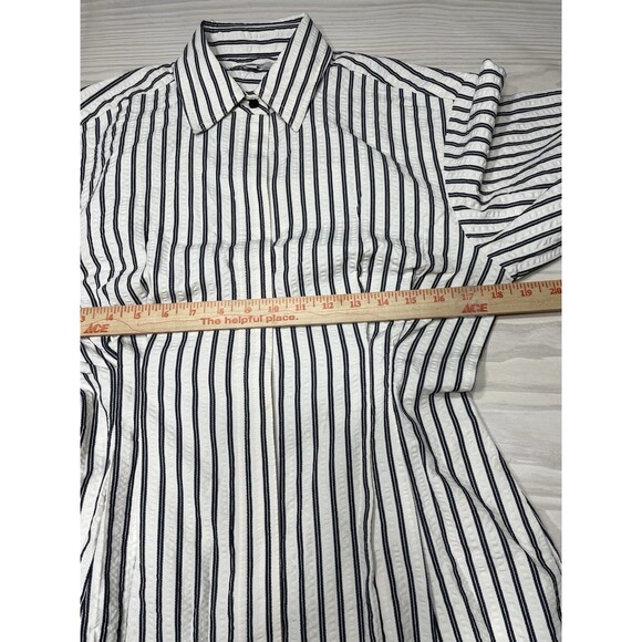 Madewell Tucked Mini Shirtdress NWT Size 6 - Picture 12 of 14